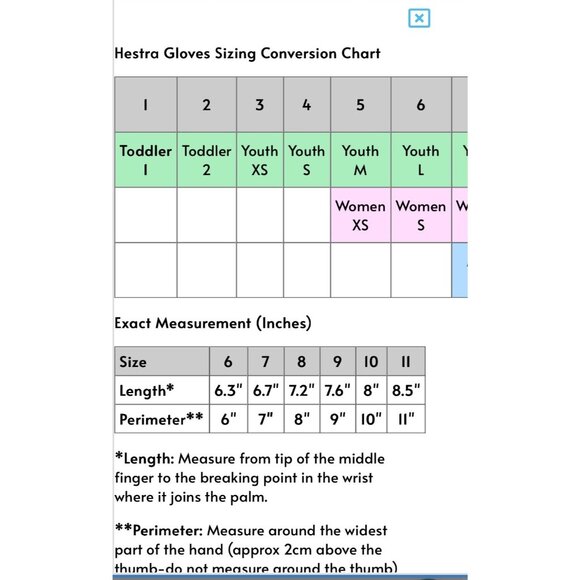 Hestra kids Gore-Tex Flex Jr. Youth L / Women's Small Size 6 Insulated Gloves - Picture 10 of 10